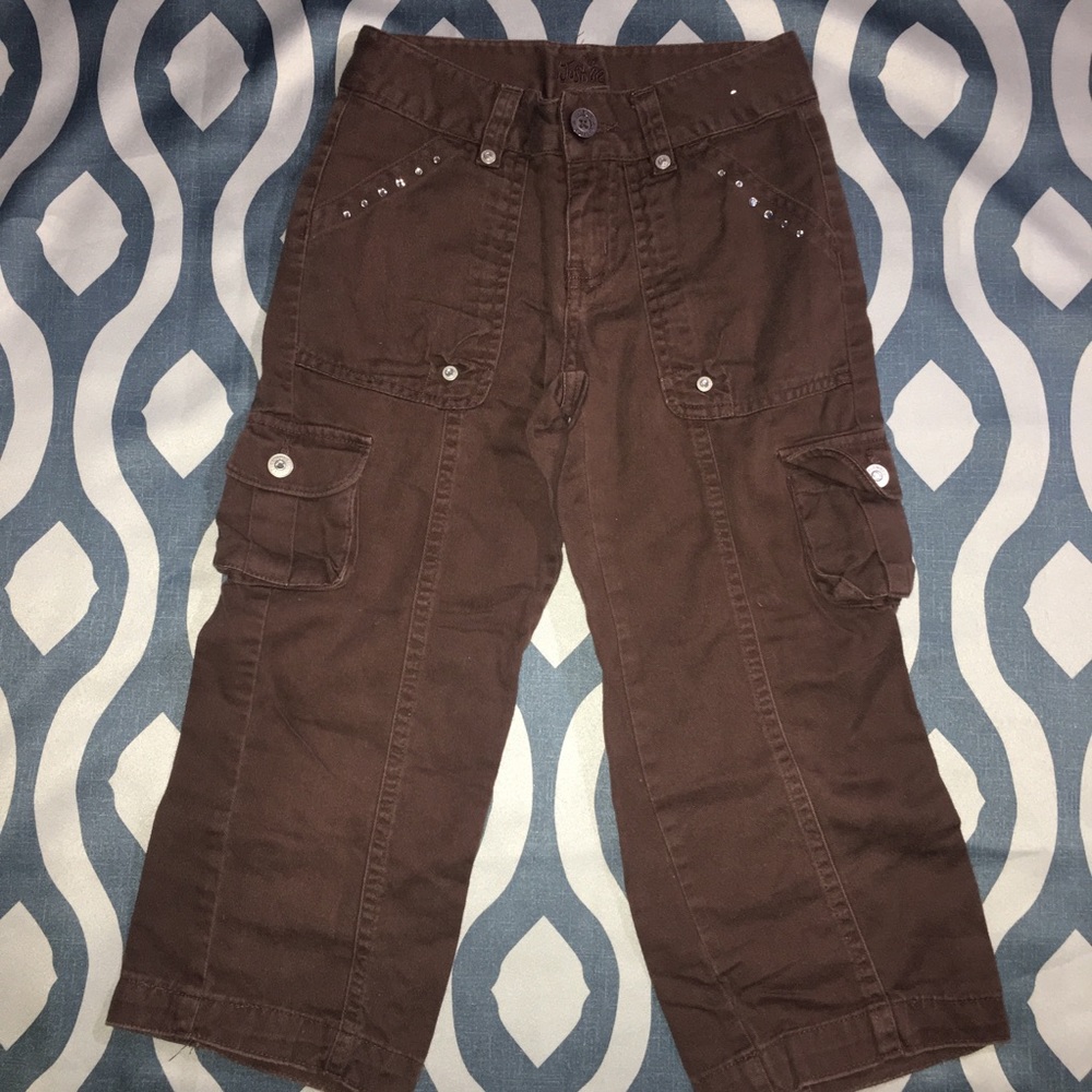 5/$25 JUSTICE Size 7 Slim Brown Cargo Pants